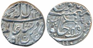 Nawab Hayat Muhammad Khan (1777-1808 AD), Silver Rupee, 11.07g, Bhopal Mint, in the name o