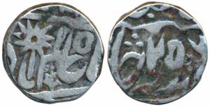 Lakshman Singh (1833-1847 AD), Silver Rupee, 10.9g, RY 25. Very Fine, Scarce. Bijawar stat
