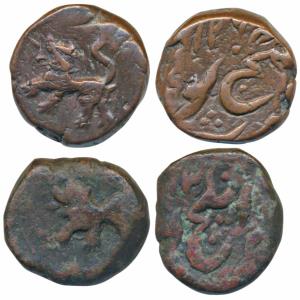 Hyderabad Feudatories of Elichpur, Namdar Khan (1824-1845 AD), Copper Paisa (2), obv. tige