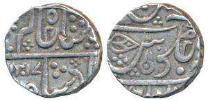 Ahalyabai (AH 1179-1210; 1765-1795 AD), Silver Rupee, 11.14g, Malaharnagar Mint, AH 1217, 