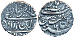 Dar ul-Barkat Nagor Mint, Silver Rupee, 11.3g, in the name of Alamgir II, AH 1173/6, 1758 
