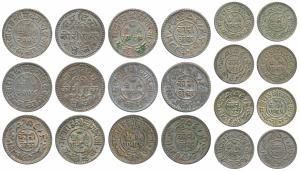 Khengarji III, Silver ½ Kori (4), with the name of George V, VS 1985/ 1928 AD; Silver Kori