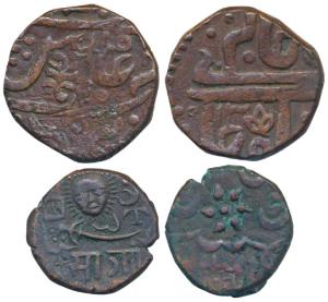 Baroda, Sayaji Rao III (AH 1292-1357; 1875-1938 AD), Copper Paisa, 7.18g, Amreli Mint, obv