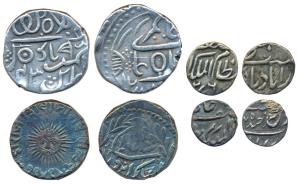 Assorted lot, Indore, Shivaji Rao Holkar (VS 1943-1960; 1886-1903 AD), Silver Rupee, 11.25