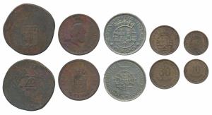 Goa, Miguel (1828-1834 AD), Copper Tanga, 37.89g, rev. ‘AP’ above ‘T’ within sprays (KM 24