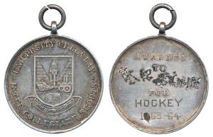 University of Bombay, Silver Medal, 15.4g, Inter Collegiate Sports, obv. arms of the Unive