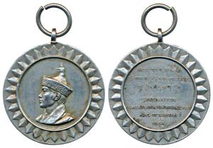 Bhutan, Silver Medal, 49.47g, obv. raised bust of the ruler, rev. Coronation His Majesty J