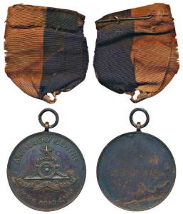 Republic India, Copper Medal, 21.5g, obv. Artillery Centre, Regiment of Artillery monogram