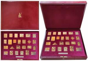 The Empire Collection, Stamp ingot set, 25 stamps of different countries of the British em