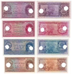 Indo-Portuguese, Dez / 10 Rupias, Vinte / 20 Rupias, Cinquenta / 50 Rupias, Cem / 100 Rupi