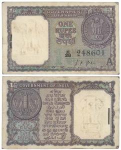 Rupee 1 Bundle, 1963, signed L. K. Jha, inset A (J&R 6.1.5.1). Extremely Fine. (100)