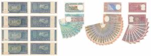Assorted lot, Rupees 2 (35), Rupees 5 (8), and Rupees 100 (4), various signatures – R. N. 