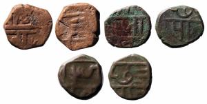 The symbol of Trident on the obverse,One coin of 9.700g, and two coins of 9.300g each. (3)