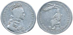 Charles II (1660-1685), Coronation Silver Medal, 8.72g, obv. crowned bust right, rev. king