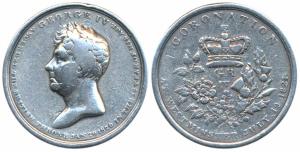 George IV (1820-1830), Coronation 1821, Silver Medal, 42.43g, obv. bust of the ruler to le