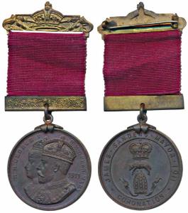 George V Coronation, Copper, 1911, obv. conjoined busts of George V and Queen Mary, rev. c
