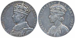 George VI Coronation Medal, Silver, 18.6g, 12th May 1937, obv. crowned bust of George VI, 