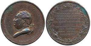 The Capture of Trincomalee, Copper Medal, Admiral Pierre André de Suffren (1726-1788), for