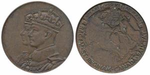 Canada, Bronze Token, George VI, Royal visit to Canada, 1939. Extremely Fine.