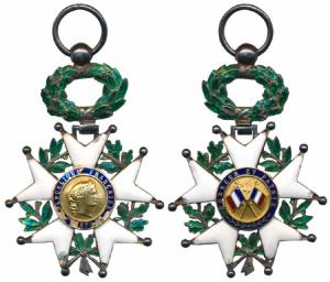 France, Legion D’ Honneur, 2nd class, Silver Gold Gilt and Enamel, World War I, obv. liber