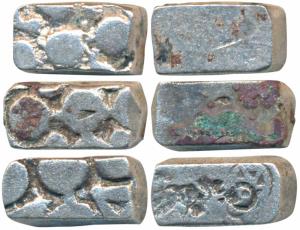 Archaic Punch Marked Coinage, attributed to Panchala Janapada, Silver Karshapana, 1.64g, S