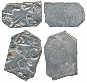Archaic Punch Marked Coinage, Imperial Mauryan series (3rd century BC), Silver Karshapana,