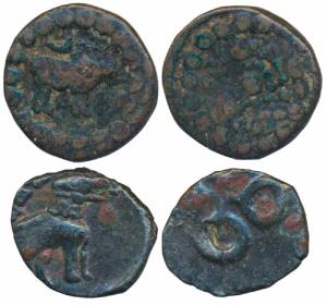 Nepal, Lichhavi Period, Narendradeva (c. 641-680 AD), Copper, 5.58g, Pashupati type, obv. 