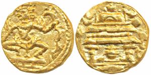 Shilaharas of Western Maharashtra (c.1100 AD), Anonymous and Uninscribed, Gold Gadyana, 3.