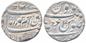 Farrukhsiyar (AH 1124-1131; 1713-1719 AD), Silver Rupee, 11.27g, Azamnagar Gokak Mint, min