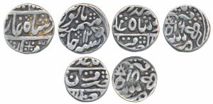 Nandgaon urf Kota Mint, Silver Rupee (3), in the name of Muhammad Akbar II, RY 12,16 &18. 