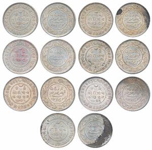 Khengarji III, Silver 5 Kori (7), with the name of George V, VS 1991/1935 AD (4), VS 1992/