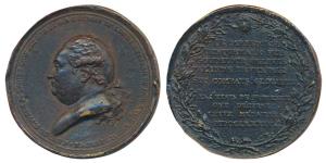 The Capture of Trincomalee, Copper Medal, Admiral Pierre André de Suffren (1726-1788), for