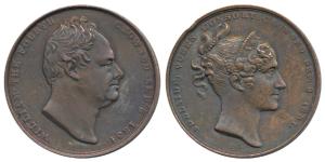William IV (1830-1837), Coronation 1831, Copper Medal, 18.7g, 1831, obv. bare head of Will