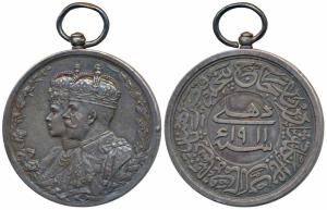 Delhi Durbar Medal 1911, George V, Silver, obv. conjoined busts of King George V and Queen