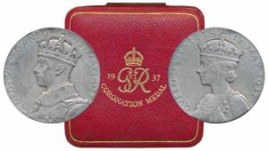 George VI Coronation Medal, Silver, 91.2g, 12th May 1937, obv. crowned bust of George VI, 