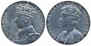 George VI Coronation Medal, Silver, 15.3g, 12th May 1937, obv. crowned bust of George VI, 