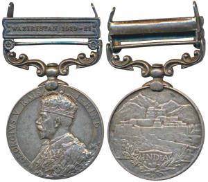 India General Service Medal, George V, Silver, Waziristan 1919-21 bar, awarded to 2938 Sow