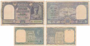 George VI, Rupees 10, 2nd issue, 1944, signed C. D. Deshmukh, prefix E (J&R 4.6.1); George
