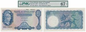 Great Britain, 5 Pound, 1957-67, watermark Britannia’s Head, Signature L.K. O’Brien (Pick 