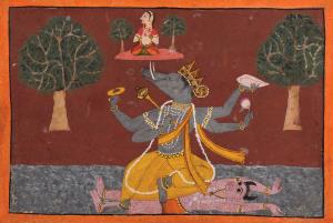 Varaha or Nara-Varaha is the third of Vishnu’s great,incarnations. When the demon Hiranyak