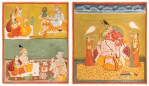 A finely illustrated manuscript from Mewar of the Chaurasi vaishnavan ki varta, a work des