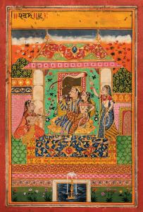 Two Folios from a Dispersed Ragamala Series: The two folios belong to a Ragamala series cr