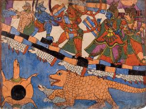The term Chitrakathi is the conjunction of two words: chitra (picture) and katha (story). 
