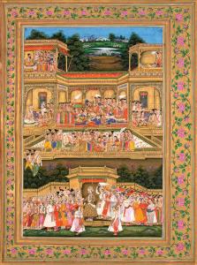 The whole city expresses its unbounded joy at the return of King Dasharatha’s four sons an