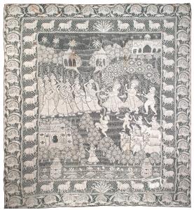 Dana-lila is a charming prank of youthful Krishna. Among the rich repertoire of Krishna’s 