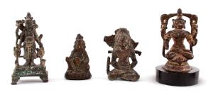 Comprising a Pala four-armed goddess, a Nepalese seated figure of a Gana, a seated figure 