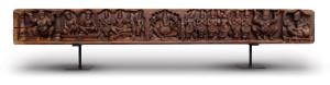 Of long rectangular form, with central figure of Ganesha in relief, the elephant headed de