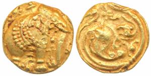 Western Gangas (10th-11th century AD), Gold Gajapati Pagoda, 3.86g, obv. caparisoned eleph