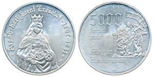 Hungary, Magyar, Silver 5000 Forint, 31.46g, 1988. Uncirculated.