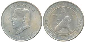 Paraguay, Silver 300 Guaranies, 26.6g, 1973 (KM 29). About Uncirculated.